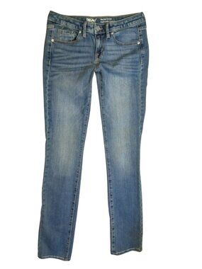 Mossimo Mid Rise Straight Denim Jeans Blue Women's Size 4/27L